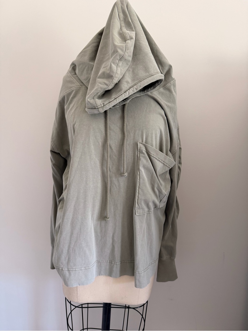 FP Movement by Free People Olive Green Hooded Pullover Sweatshirt